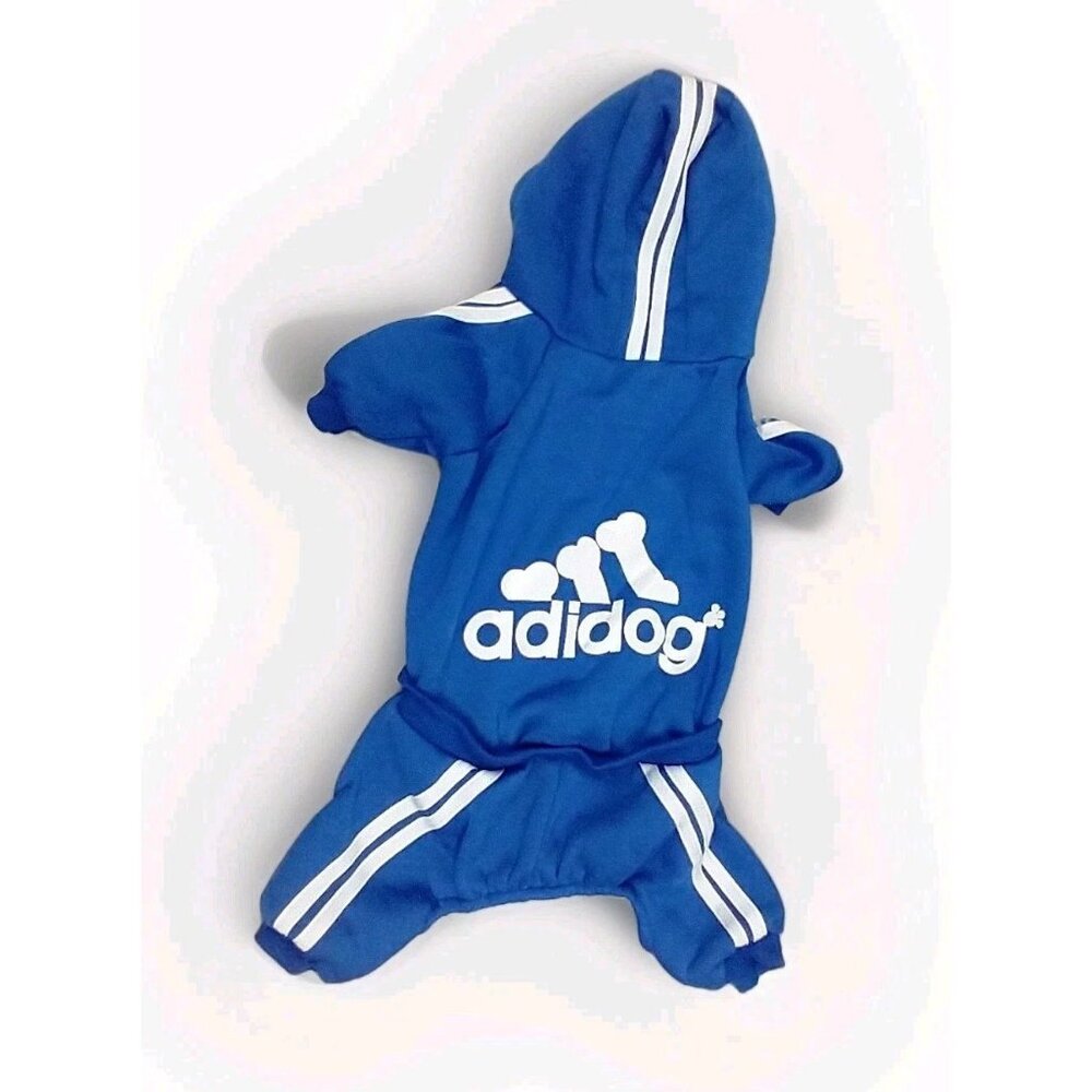 Paw Wag Co Adidog‎ Tracksuit Size XL Blue Snap Closure Hoodie Coat Jacket